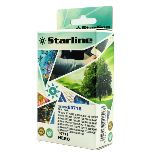  Starline - Cartuccia ink - per Epson - Nero - C13T07114012 - T0711 -11,4ml 