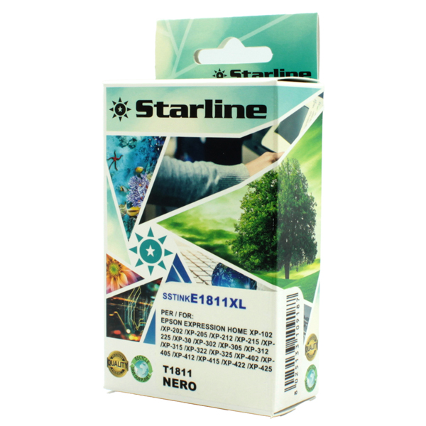  Starline - Cartuccia ink - per Epson - Nero - C13T18114012 - 18XL - 14,6ml 