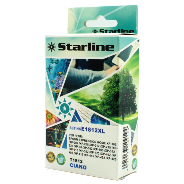  Starline - Cartuccia ink - per Epson - Ciano - C13T18124012- 18XL-10ml 