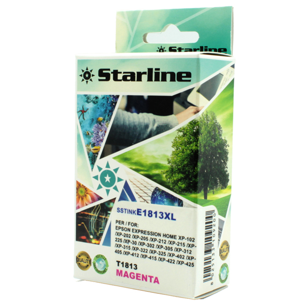  Starline - Cartuccia ink - per Epson - Magenta - C13T18134012-18XL-10ml 