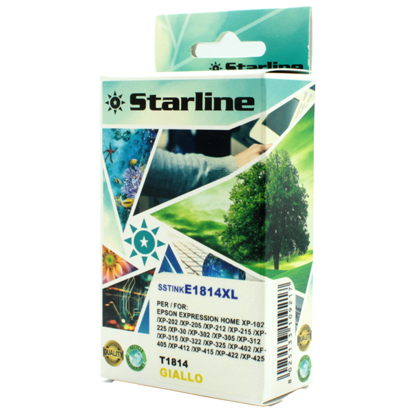  Starline - Cartuccia ink - per Epson - Giallo - C13T18144012- 18XL -10ml 
