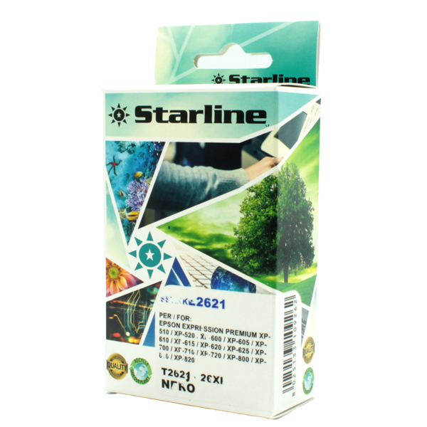  Starline - Cartuccia ink - per Epson - Nero - C13T26214012 - 26XL - 14ml 