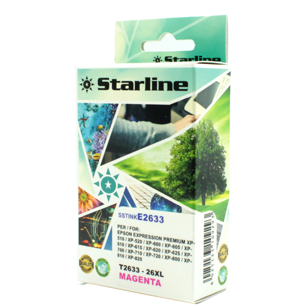  Starline - Cartuccia ink - per Epson - Magenta - C13T26334012 -26XL - 11ml 