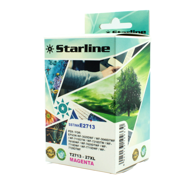  Starline - Cartuccia ink - per Epson - Magenta - C13T27134012 - 27XL - 15ml 