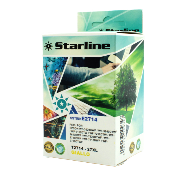  Starline - Cartuccia ink - per Epson - Giallo - C13T27144012 - 27XL - 15ml 