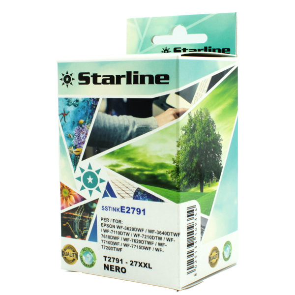  Starline - Cartuccia ink - per Epson - Nero - C13T27914012 - 27XXL -43,4ml 