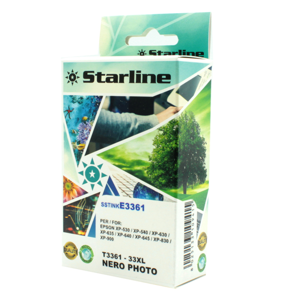  Starline - Cartuccia ink - per Epson - Nero Photo -C13T33614012 - 33XL -11 ml 