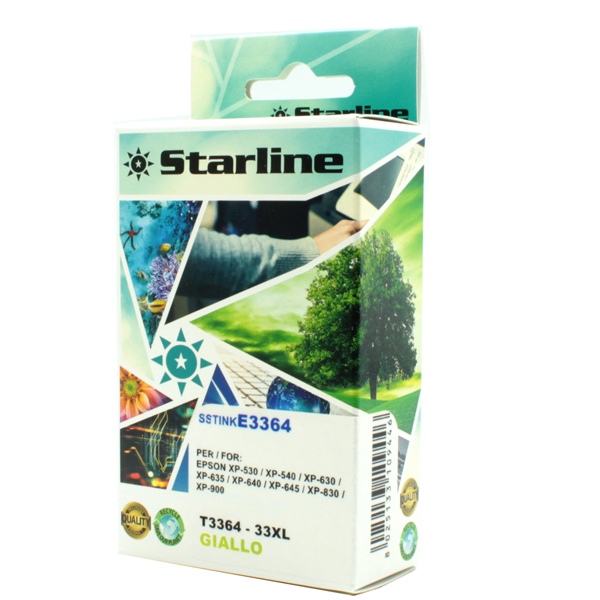  Starline - Cartuccia ink - per Epson - Giallo - C13T33644012 - 33XL - 11ml 
