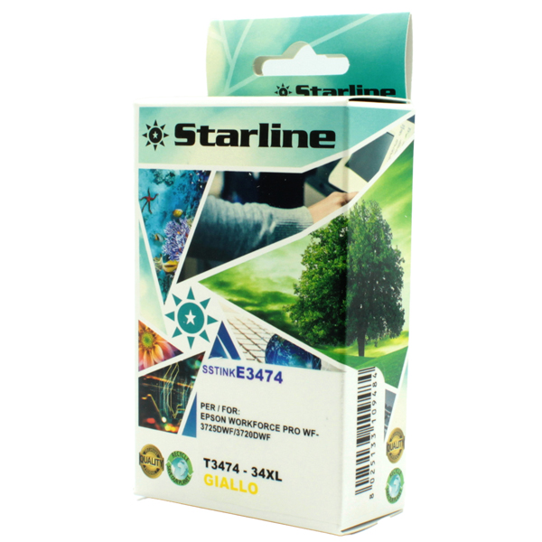  Starline - Cartuccia ink - per Epson - Giallo - C13T34744010 - 34XL- 10,80ml 