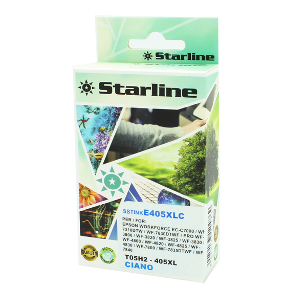  Starline - Cartuccia Ink compatibile per Epson 405XL - Ciano - 18ml 