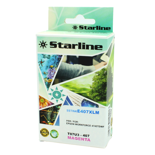  Starline - Cartuccia Ink compatbile per Epson 407 - Magenta - 26ml 