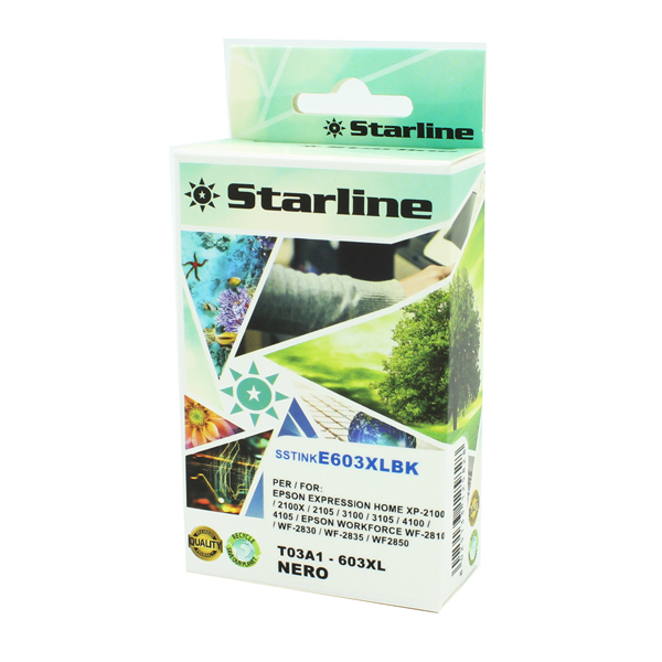  Starline - Cartuccia 603XL - Stella Marina - Nero - JNEP603B - 14ml 