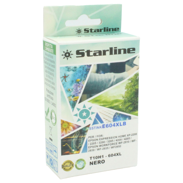  Starline - Cartuccia compatibile Ananas 604XL - Nero - JNEP604B - 500 pag 