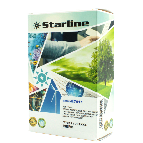  Starline - Cartuccia ink - per Epson - Nero - C13T70114010 - T7011 59ml 
