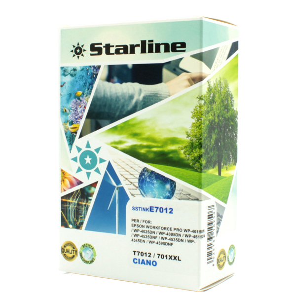  Starline - Cartuccia ink - per Epson - Ciano - C13T70124010 - T7012 - 35ml 