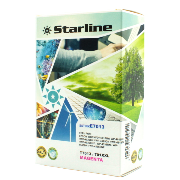  Starline - Cartuccia ink - per Epson - Magenta - C13T70134010 - T7013 35ml 