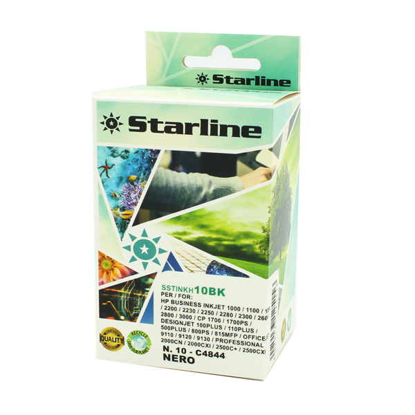  Starline - Cartuccia Ink Compatibile - per HP 10 - Nero - 69ml 