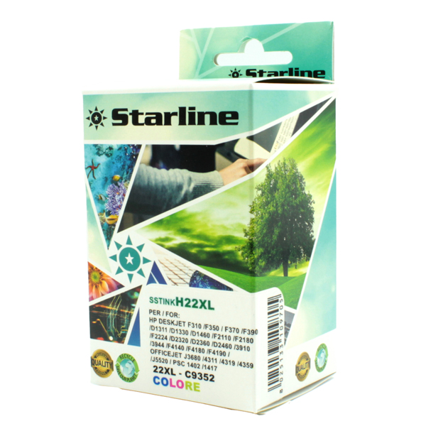  Starline - Cartuccia ink Compatibile - per HP 22XL-C/M/Y 