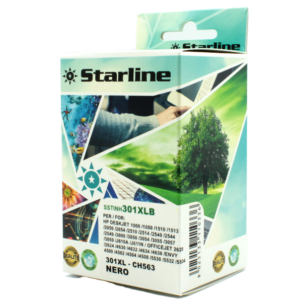 Starline - Cartuccia ink Compatibile - per HP 301XL - Nero 