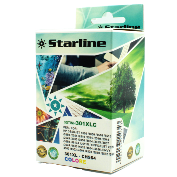  Starline - Cartuccia ink Compatibile - per HP 301XL - Colore C/M/Y 