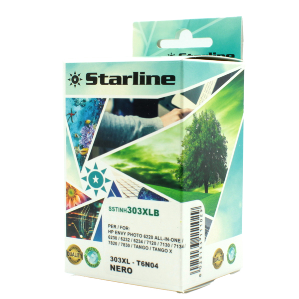  Starline - Cartuccia Ink Compatibile - per HP - Nero - 303XL- 24 ml 