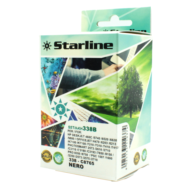  Starline - Cartuccia ink Compatibile - per HP 338 - Nero 