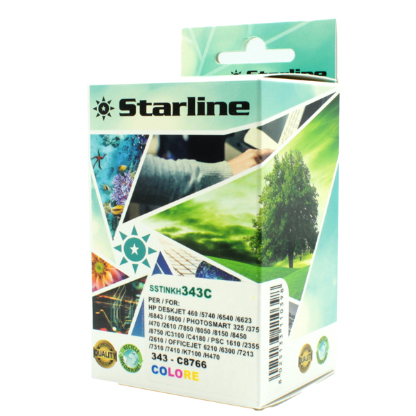 Starline - Cartuccia ink Compatibile - per HP 343 - Colore C8766EE 