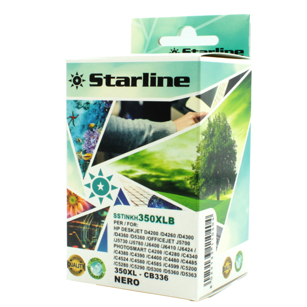  Starline - Cartuccia ink Compatibile - per HP 350XL - Nero CB336EE 