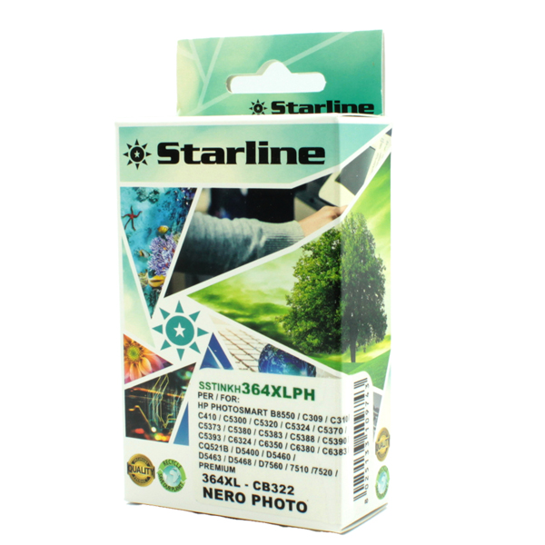  Starline - Cartuccia ink Compatibile - per HP 364XL - Nero Photo - CB322E - 14,6ml 