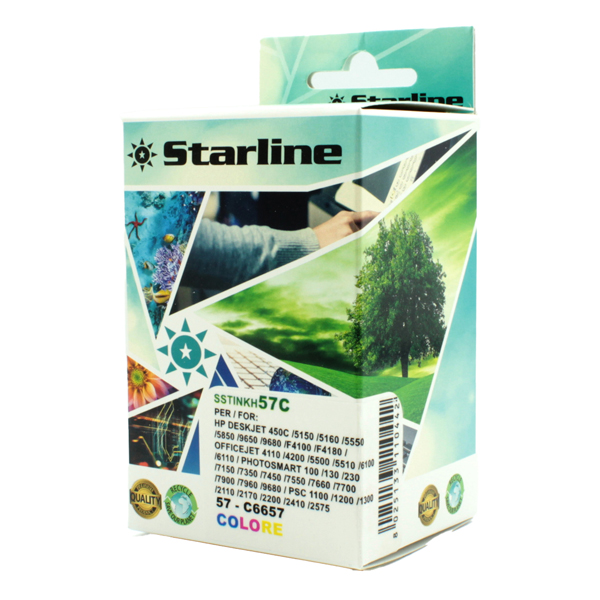  Starline - Cartuccia ink Compatibile - per HP 57 - Colore - C6657AE 