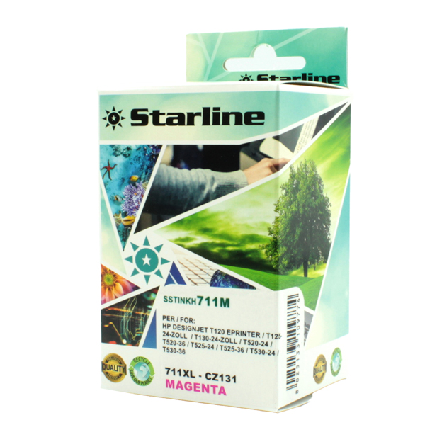  Starline - Cartuccia ink Compatibile - per HP 711- Magenta - CZ131A - 26ml 