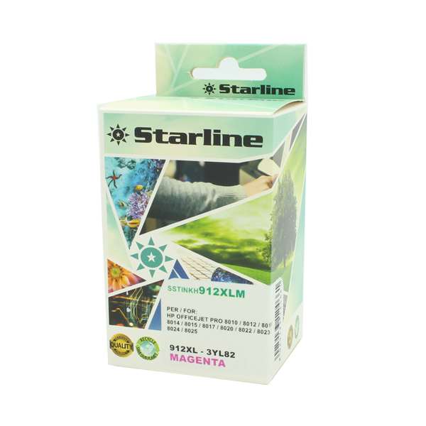  Starline - Cartuccia Ink Compatibile per HP 912 XL - Magenta - 58ml 