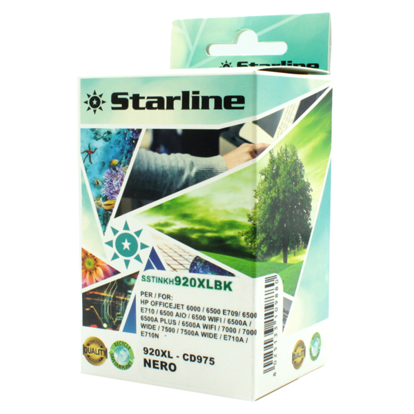  Starline - Cartuccia ink Compatibile - per HP n. 920 e 920XL - Nero 