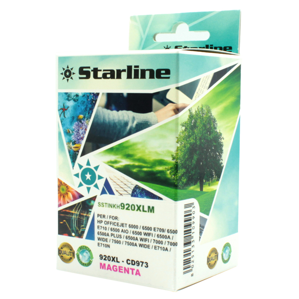  Starline - Cartuccia ink Compatibile - per HP n. 920 e 920XL - Magenta - CD973AE 