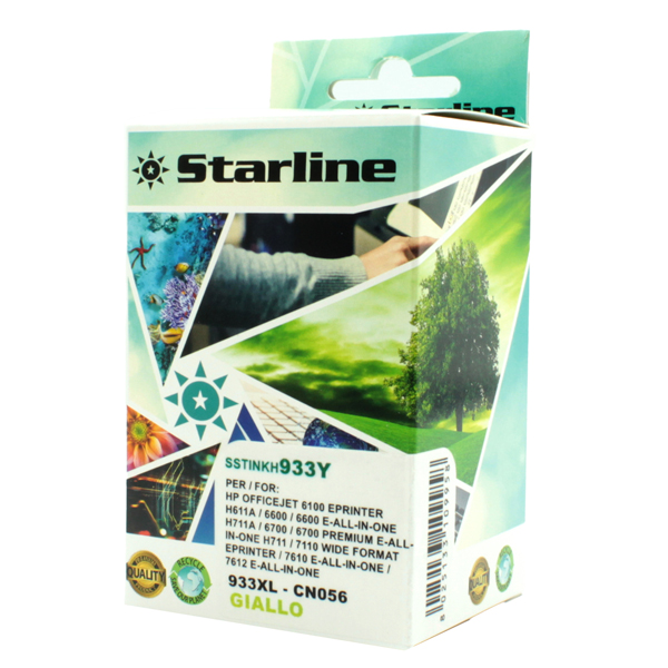  Starline - Cartuccia ink Compatibile - per HP 933 - Giallo - CN056AN - 933XL 14ml 