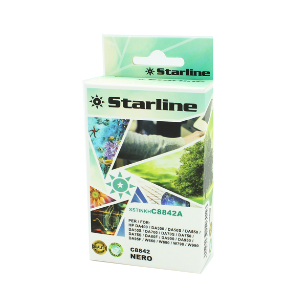  Starline - Cartuccia Ink Compatibile - per HP - C8842A - Nero - 42ml 