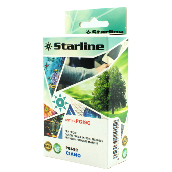  Starline - Cartuccia ink - per Canon - Ciano - PGI9 CY - 1035B001 - 13,4ml 