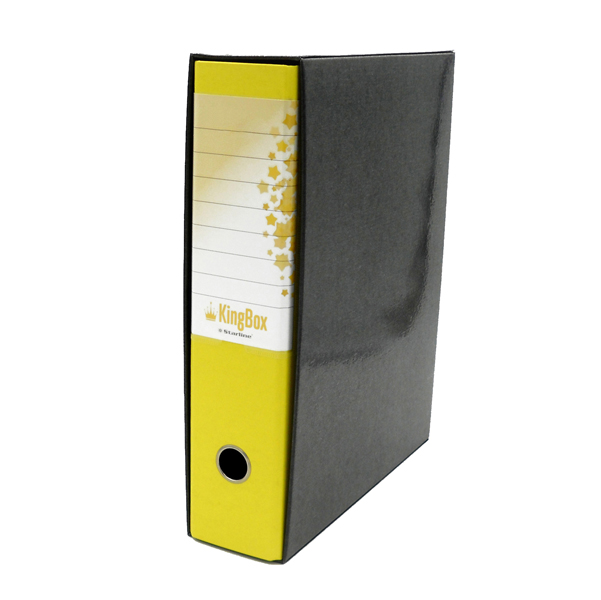  Registratore Kingbox - dorso 8 cm - protocollo 23 x 33 cm - giallo - Starline 
