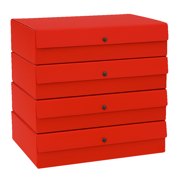  Scatola progetto - dorso 6 cm - rosso - Starline 