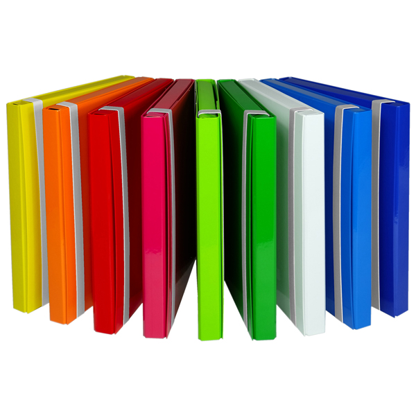  Cartella progetto - con elastico - dorso 3 cm - colori assortiti - Starline 