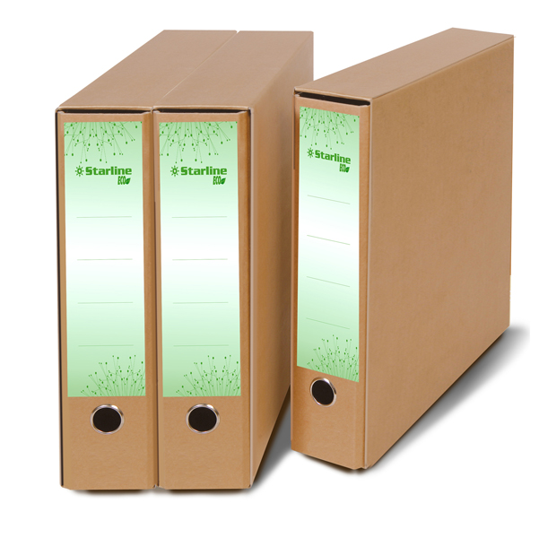  Registratore Avana Eco - protocollo - dorso 8 cm - Starline 