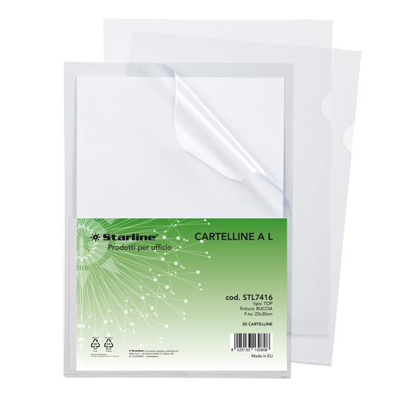  Cartellina a L - A4 - buccia pesante - Starline - conf. 50 pezzi 