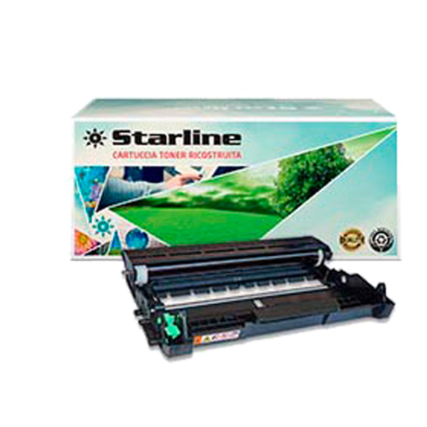  Starline - Tamburo ricostruito - per Brother - Nero - 12.000 pag 
