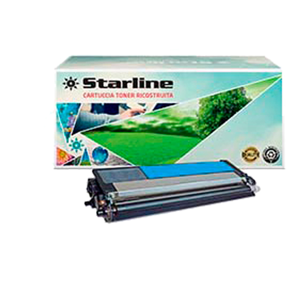  Starline - Toner Ricostruito - per Brother - Ciano - TN320C - 1.500 pag 