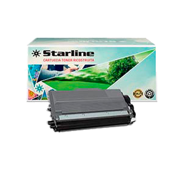  Starline - Toner Ricostruito - per Brother - Nero - TN3390 - 12.000 pag 