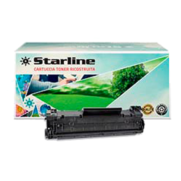  Starline - Toner Ricostruito - per HP 35A- Nero - CB435A - 1.500 pag 