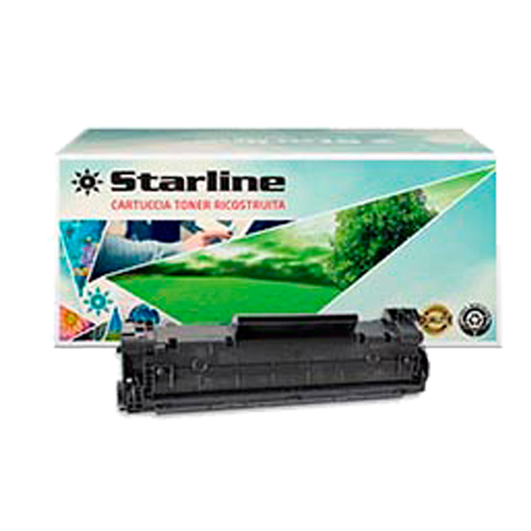  Starline - Toner Ricostruito - per HP 36A- Nero - CB436A - 2.000 pag 