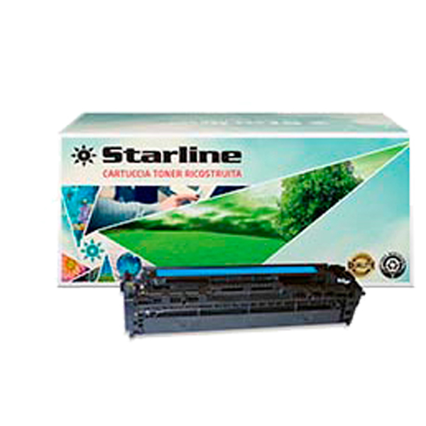  Starline - Toner Ricostruito - per HP 125A - Ciano - CB541A - 1.400 pag 