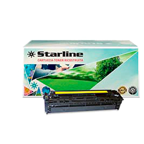  Starline - Toner Ricostruito - per HP 125A - Giallo - CB542A - 1.400 pag 