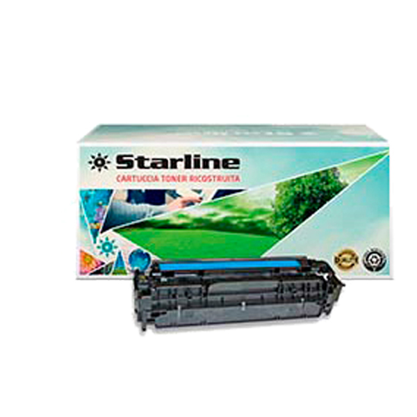  Starline - Toner Ricostruito - per HP 304A - Ciano - CC531A - 2.800 pag 